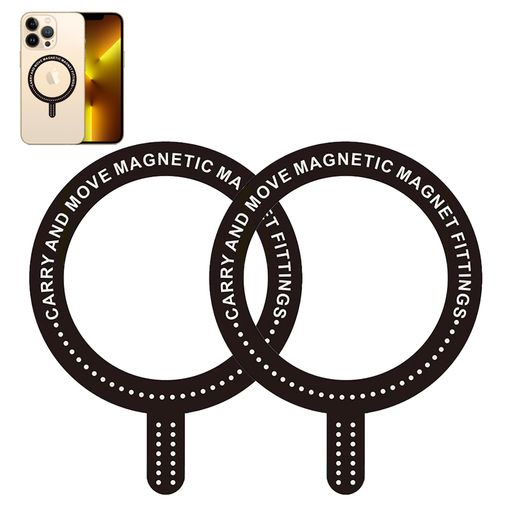 AAGWW対応リング磁気強化メタルリングDIYiPhone13/12/ProMax/11/GalaxyS21/S20/Note20Ultraワイヤレス充電対応円形ハンズフリーリング(2個入り)