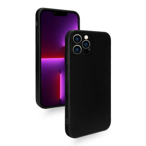 ZeunoeniPhone13ProMaxケース耐衝撃シリコンカバー軽量薄型柔軟アイフォン13ProMaxスマホケースマット質感指紋防止擦り傷防止落下防止滑り止めストラップホール付き(ブラック)