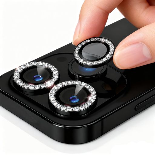 【3枚入り】対応iPhone16/16Plusカメラレンズカバーカメラフィルムアルミ合金製iphone16用カメラレンズ保護フィルムガラスキラキラ高透過率露出オーバー防止キズ防止黒縁取り硬度9H衝撃吸収…