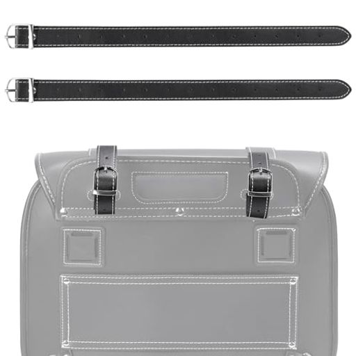 KEMIMOTOベルトバイク用サドルバッグ合皮固定ベルト2本入り補修品サイドバッグ取付用