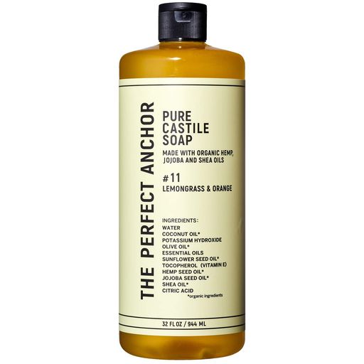 ザ・パーフェクトアンカーピュアカスチールソープ944mlレモングラス&オレンジ洗顔クレンジングボディソープ