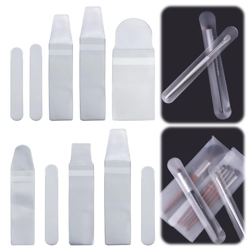 AAGWW10個セットメイクブラシ防塵カバーメイクブラシボックスメイクブラシカバー防塵飛び散り防止収納..