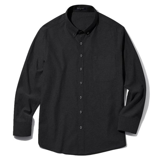 [Enlision]シャツメンズ長袖ブラックオックスフォードカジュアルシャツボタンダウンイージーケア大きい..