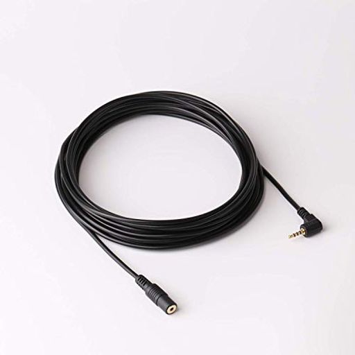 Basicest2.5mm4極延長ステレオケーブルL型プラグ(5m)ドライブレコーダーバックカメラに