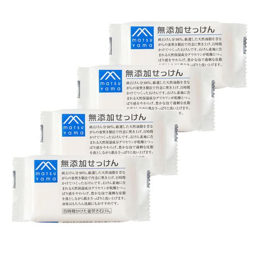 Mマーク(M-mark)無添加せっけん4個セット Mマーク(M-mark)無添加せっけん4個セット