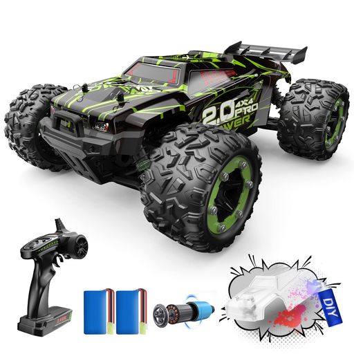 DEERC 饸 饸󥫡 ե 60KM/H ֥饷쥹 RC åץ졼 4WD 1:18 ɿ Ѿ׷ ...