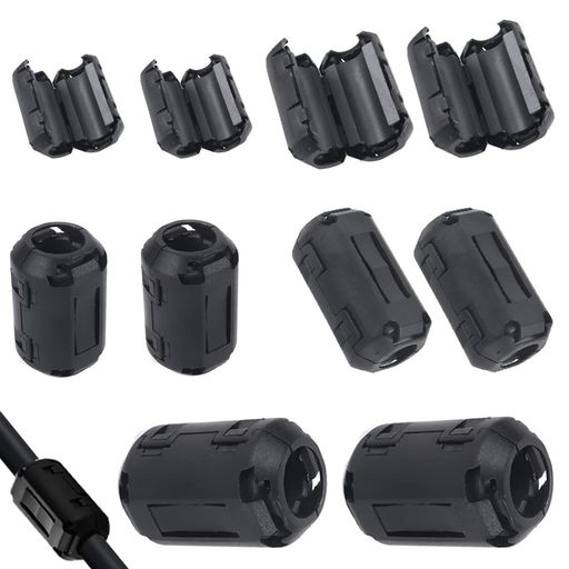 フェライトコアノイズフィルターノイズ除去電源線高周波ノイズカットノイズ吸収内径3.5mm/5mm/7mm/9mm/..