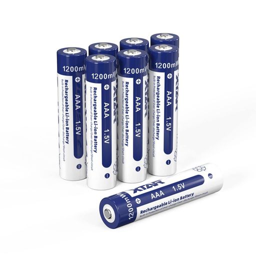 【8本組】XTAR 1.5V LI-ION AAA充電池1200 MWH(800 MAH)単四形リチウム電池 【8本組】XTAR 1.5V LI-ION AAA充電池1200 MWH(800 MAH)単四形リチウム電池