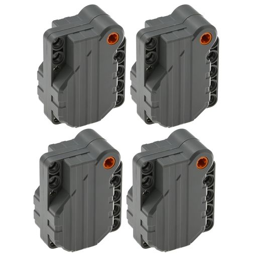 4個/セットテクニカルパーツプルバックモーター6x5x3レゴビルディングブロックMOC車車両プロジェクト慣性モーター1279912787c01と互換性あり