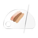 ZISYOUMA メイクパレット メイクスパチュラ 化粧品ツール 混合カラー メイクアップ ネイルパレット ステンレス鋼 コンシーラー ファンデーション ネイル...