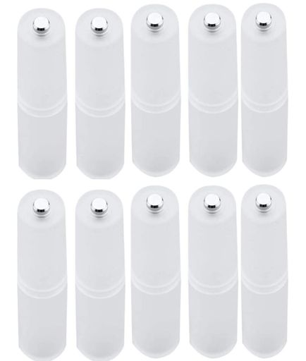 JUTOSU単4形電池を単3形電池に変換電池変換アダプター透明バッテリーアダプターAAA電池をAA電池に変換バレルバッテリーコンバーターホルダー単4が単3に変換できる電池変換10本入り(10)