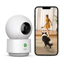 AOSU防犯カメラ室内WIFI式2.4G/5G対応ネットワークカメラ2K300万画素360度動体検知自動追尾スマホへ発信スマホ通知双方向音声会話赤外線暗視機能家...