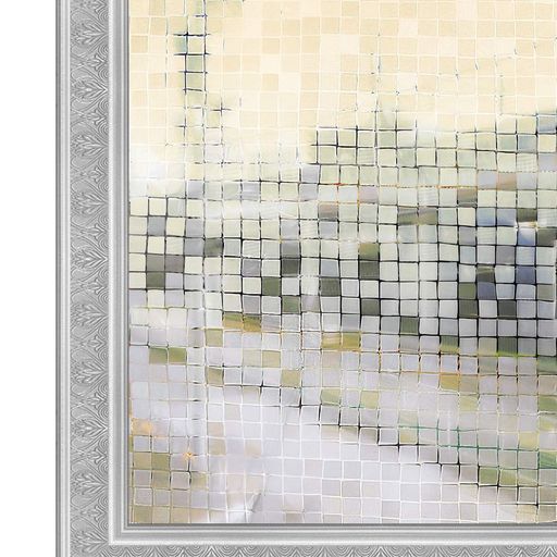 KTJ窓用フィルム3D窓飾りフィルムSVK-L014-DM250ガラス目隠しシートUVカット大モザイク幅90cm