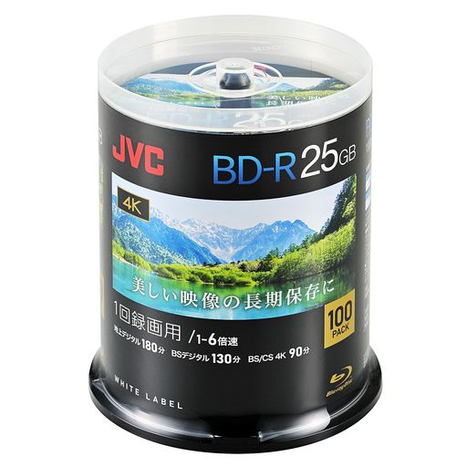 ӥ(VICTOR) JVC 1Ͽ ֥롼쥤ǥ BD-R 25GB 1 1-6® 100 ǥ ¾ ...