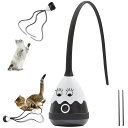 PETCRONIES 猫 おもちゃ 猫じゃらし 2IN1 ねこの玩具 自動 電動 猫動くおもちゃ 猫ちゃん狩猟天性満足 ねこ用 室内 USB充電式 安全素材 ペ...