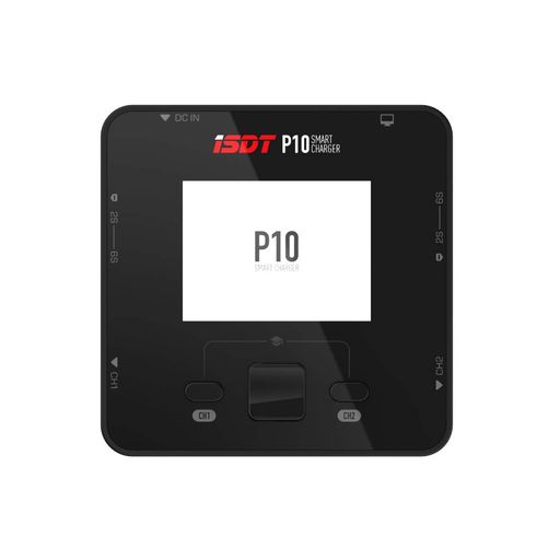 ISDT P10 リポバッテリーバランスチャージャー DC 250WX2 400W デュアルチャンネル出力 1-6S LI-ION LIFE NICD NIMH LIHV PB スマートバッテリー充電器 (電源は含まれていません)