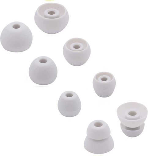 A-FocusイヤーピースイヤーチップBeatsFlexイヤホン用シリコン製4サイズ4ペアスモークグレー(FlexLgray)