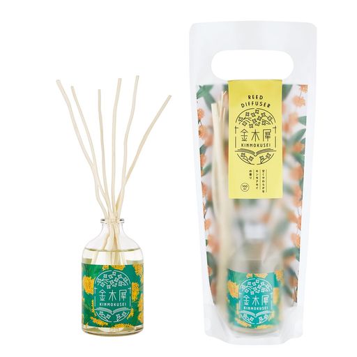 ゆるりと金木犀香るリードディフューザー100mL(ルームフレグランス芳香キンモクセイオスマンサス)