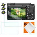 K&F CONCEPT ガラスフィルム (3枚セット)対応 ZV-E1 A7 IV A6700 A7CII ZVE10 II 高透率 9H強化ガラス 耐衝撃 飛散防止 自动吸着カメラ用保護フィルム スクリーンプロテクター カメラ用アクセサリー(2)