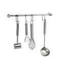 IMEEA キッチンツールフック お玉掛け キッチンツールハンガー 40CM 壁掛け式 SUS304ステンレス 7個可動式フック付き