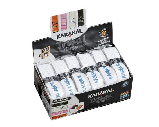 KARAKAL(カラカル)グリップ全ラケットスポーツ対応PUSUPERGRIPTRIBAL12白色12個1セットKJ680W白 KARAKAL(カラカル)グリップ全ラケットスポーツ対応PUSUPERGRIPTRIBAL12白色12個1セットKJ680W白