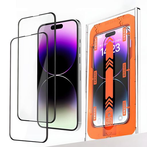 POTD IPHONE 15 ガラスフィルム 貼り付け埃防止補助箱付き 超簡単貼り付け IPHONE15 ガラスフィルム アイフォン15 保護フィルム アイホン15ガラスフィルム 全面保護 強化 気泡レス 光沢 防指紋 2枚セット 6.1インチ