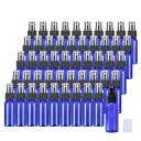 千银の屋 50個セット プレーボトル ハンドスプレー霧吹き 30ML 詰替ボトル 遮光 空容器 霧吹き ブルー
