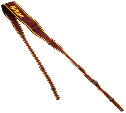 Nikonネックストラップ一眼レフ・ミラーレス用AN-6Wあみひも製ニコンロゴブラウンAN6W