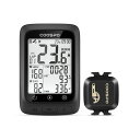 COOSPOBC107サイクルコンピュータGPSサイコンワイヤレス自転車スピードメーターBLUETOOTH5.0&ANT+対応スピード/ケイデンスセンサー付き自...