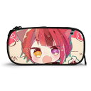 すとぷり 莉犬くん ペンケース 多機能 ペン箱 ふでいれ 大容量 通学 文具収納 学生 のチェーン袋 ペンシルケース BLACK