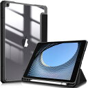 FINTIE IPAD 10.2 ケース IPAD 第9 / 8 / 7世代 ケース 2021 2020 2019 透明バックカバー APPLE PENCIL 収納可能 三つ折スタンド スリープ機能 軽量 薄型 傷つけ防止 PU合成レザー TPU(2)