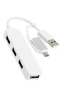 エレコムUSBハブUSBHUB2.0TYPE-C変換アダプタ付4ポートホワイトU2H-CA4003BWH(2)
