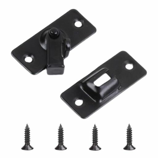 YFFSFDC90度ドア留め金ロック90度直角ドアロックステンレス製ドアロックボルトロック90°補助鍵ボルトラ..