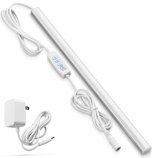 AuyiHomuLEDバーライトキッチンライトスイッチ付きマグネット調光調色昼光色/昼白色/電球色明るい35cm..