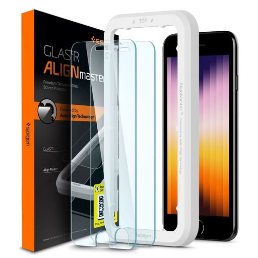SPIGEN ALIGNMASTER 饹ե IPHONE SE 3塢IPHONE SE 2塢IPHONE 8/7  ...