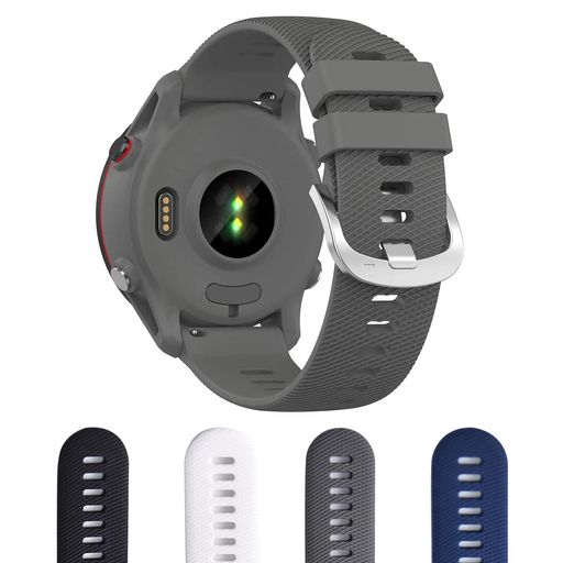 [AOOUIK] GARMIN用 ガーミン FORERUNNER 255 ベルト バンド 22MM シリコン製4色 (グレー)