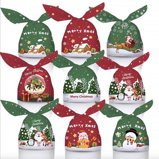 クリスマスラッピング袋120枚セットクリスマスお菓子クリスマスプレゼントラッピング袋小分けクリスマスおしゃれギフトバッグ