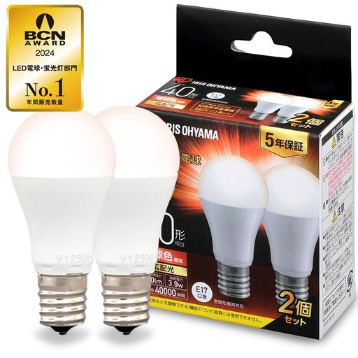 E17ۥꥹ LEDŵ 40W ŵ忧 ľ17MM ۸  2ĥѥå 440LM ̩Ĵб LDA4L-G...
