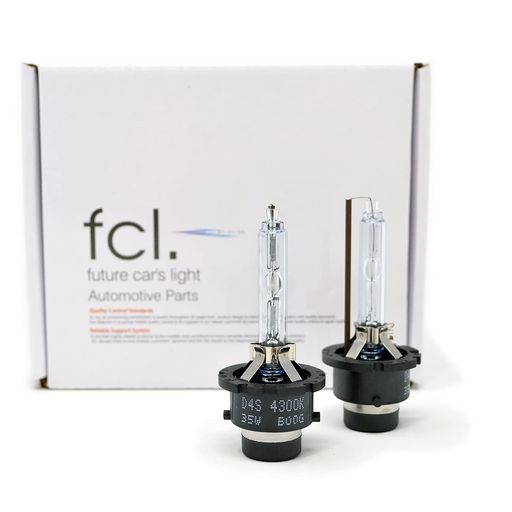 fcl.(エフシーエル)D4SHIDバルブホワイト純白色6000K車検対応12V24V対応純正交換ヘッドライト35Wプロジェクター左右分2個入り(4)
