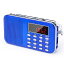 J-908 USB ラジオ 充電式 AM/ワイドFM ポータブル ラジオ 懐中電灯付き 対応 AUX SD MP3 多機能 BY GEMEAN (青)