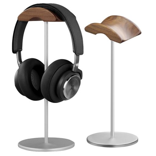 kantof(カントフ)ヘッドホンスタンド天然木高級ブラックウォールナット+アルミニウム合金仕様ヘッドホ..