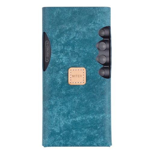 MITER ケース FOR CHORD MOJO 2 + POLY 用 カバープロテクター手作りレザーケース FOR MOJO2POLY (TURKEY BLUE)