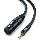 Veetopxlr3.5mm変換3.5mmtoXLR(メス)マイクケーブル3.5mmtrstoxlr(メス)3.5mmtoxlr変換ケーブルマイク用変換ケーブル