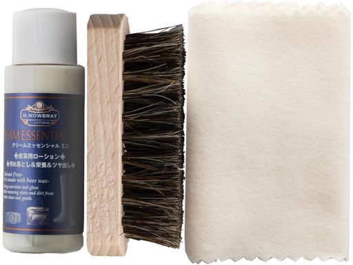 [M.モゥブレィ] 靴・革小物用汚れ落とし/保革ケアキット 靴 革小物用 汚れ落とし保革ケアキット レザーケアパック トライアルキット 全色対応 無色 25ML 財布 ニュートラル