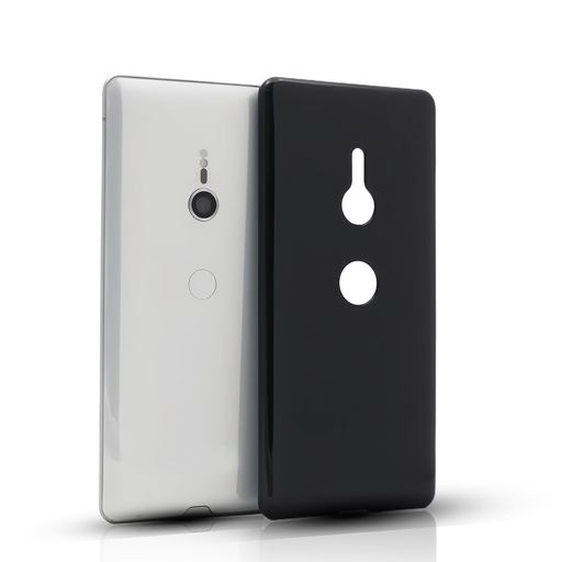 forSonyXperiaXZ3�������֥�å�SO-01LSOV39�Ѥ��ݸ����TPU���ꥳ���Ѿ׷����ɽ�̻����ɻ߷����������ȥ�åץۡ����դ��ݸ�С�(�֥�å�)