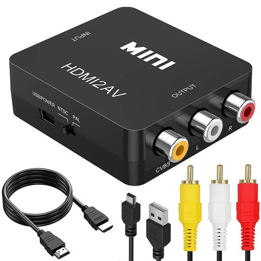 RUNBOD HDMI RCA Ѵ֥ HDMI TO AVѴС HDMI 饢ʥ/ݥå/3ü Ѵ...
