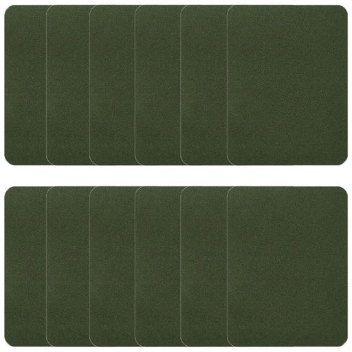 補修パッチアイロンパッチ単色12枚セット長方形約9.5cmx12.5cm洋服リペア補修布補修シートアイロン接着..