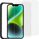 NT2FアンチグレアiPhone14用ガラスフィルム反射防止アイフォン14強化ガラス保護フィルム指紋防止液晶画面保護シートガイド枠付き2枚セット