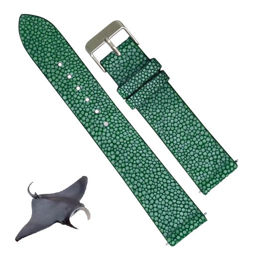 ✅【材料】表地:ガルーシャ革・エイ革、内部:牛革。スリム、細い、薄い帯。 ✅【サイズ】バンドの幅:20mm、尾錠幅:18mm。剣先側長さ:125mm、親側長さ:75mm。理想の手首サイズ:170〜200mm。 ✅【高品質】上質で手触りの良い、高級感のある本革素材を使った時計バンド。また、耐久性に優れた時計バンドである。 ✅【注意】こちらの商品は天然皮革のため、若干の個体差がある場合がございます。実際の商品の粒とパターンは写真の商品と全く同じではありませんが、一般的に似ています。色:写真光源・モニターセッティングによって実際の色とはちょっと異なる場合がございます。 ✅カスタム時計ベルトのご希望の場合はお気軽にお問い合わせください。