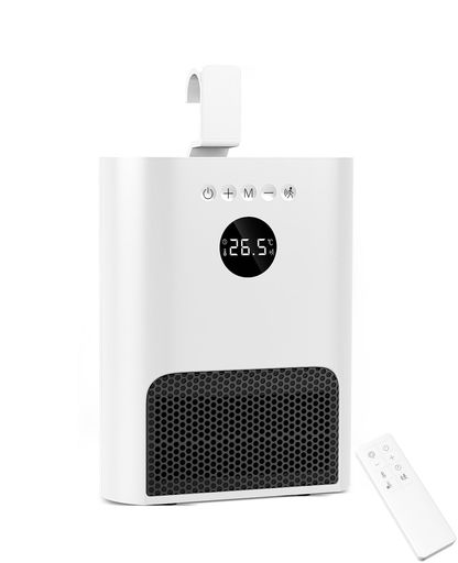 ヒーター壁掛け人感センサー付き【ECO知能恒温·壁掛け式·3way使用】セラミックヒーター暖房器具省エネ2段階調節4W/600W1-12Hタイマー機能切り忘れ防止LEDディスプレイ表示セラミックファン…